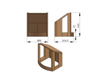 TermaTech TT10G vermiculiet binnenwerk – voor model met glas voorkant en zijkanten