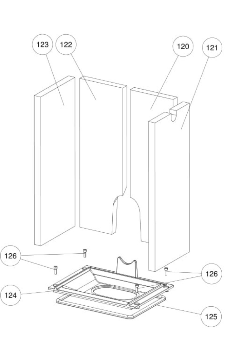 Rika Filo haardbekleding links achter, nummer 122**