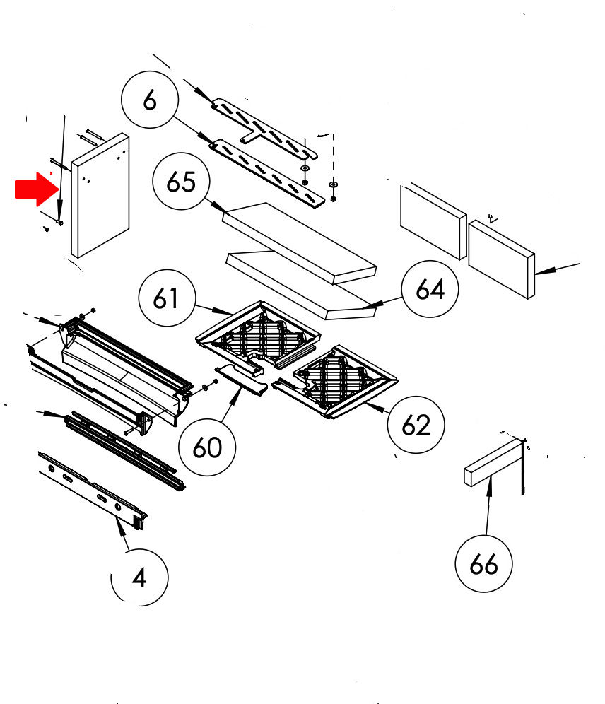 Dovre Tai 45W vermiculiet zijkant links
