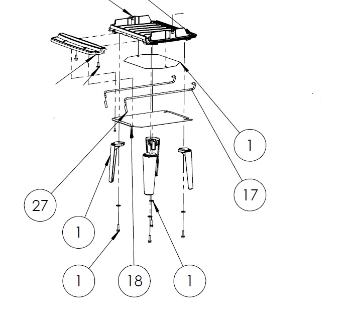 Dovre 325CB – 525CB – knop luchtschuif