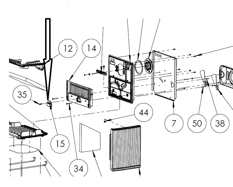 Dovre 325CB – primaire luchtinlaat
