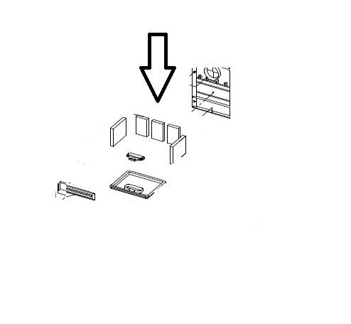 Dovre 350CB3 – vermiculiet steen achterkant