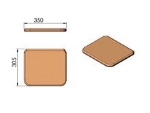 TermaTech TT20 -TT21- vermiculiet vlamplaat