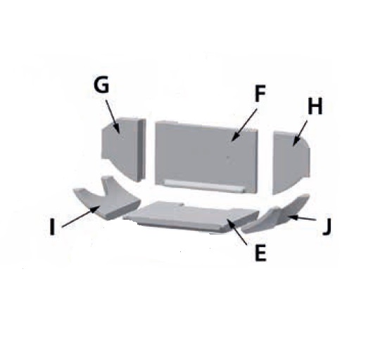 Wanders Mata – binnenwandset – 6 delig