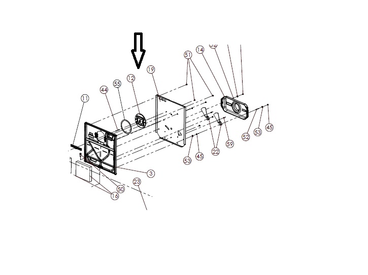 Dovre 525CB – deksel topplaat