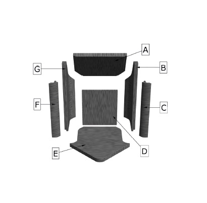 Wanders Platane achtersteen links G