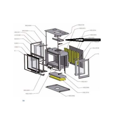 Wanders Square 60 driezijdig – vlamkeerplaat