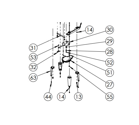 Dovre Rock 500 rvs knop luchtschuif – nr 32