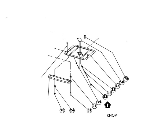 Dovre 350CB zwart knop luchtschuif