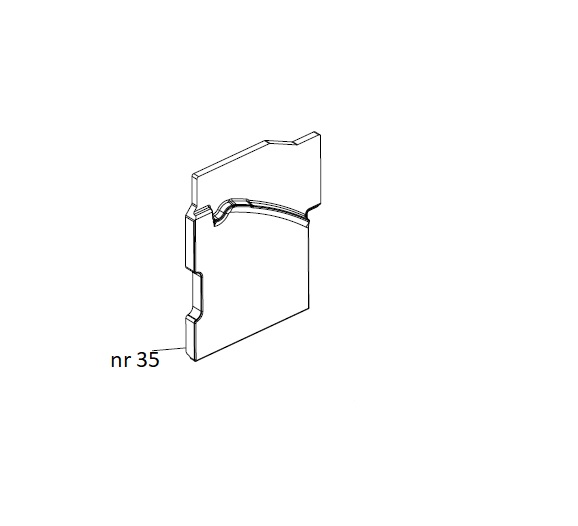 Dovre 640WD vermiculiet zijwand links