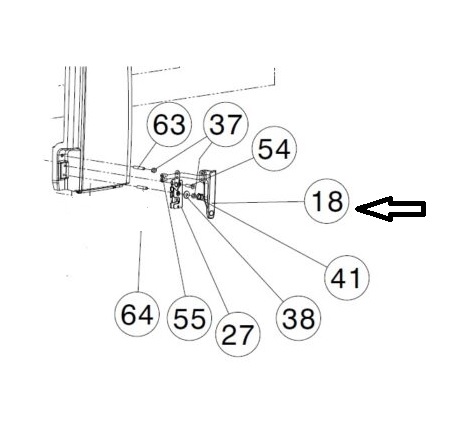 Dovre Sense – deurhendel – nr 18 – kleur zwart
