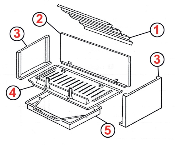 Deville 7789 Express – 7799 Petit Express onderdelen tekening