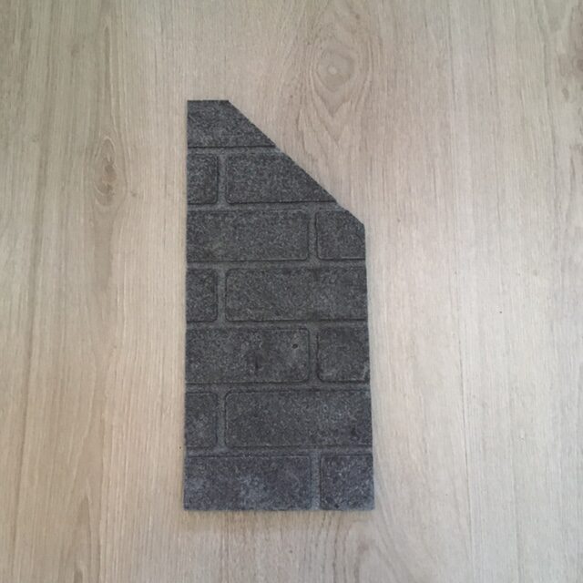 Steenmotief achterwand Faber kolding