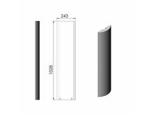 TermaTech TT21RS -WH porto wit zijpaneel links of rechts**