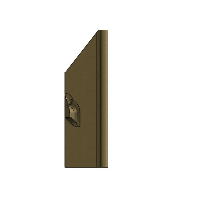 Charlton & Jenrick Purevision ronde basiskachel (zwart) zijwand rechts boven