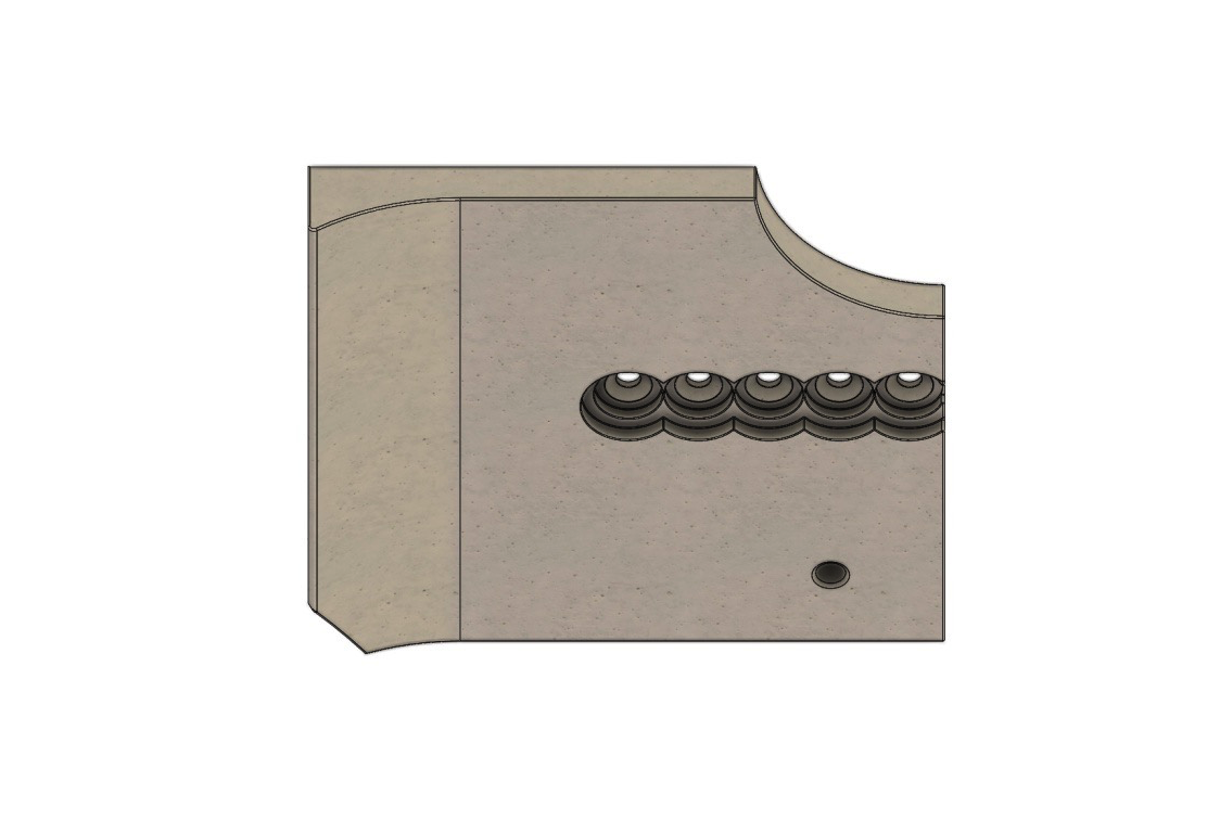 Charlton & Jenrick Purevision LPV8 3 sided achterwand links