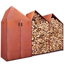 Reny houtopslag Sheddak 2 open + 1 dichte module
