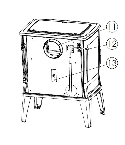Dovre Tai 55C – aansluitkraag Ø150 uitwendig
