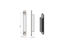 TermaTech deurmagneet 2 stuks 12 mm incl plaat