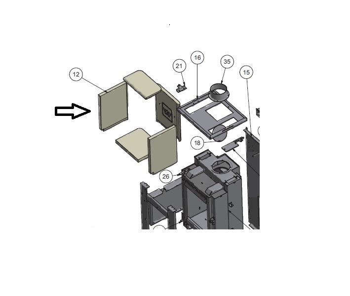 Wanders Olaf Eco zijwand links vermiculiet