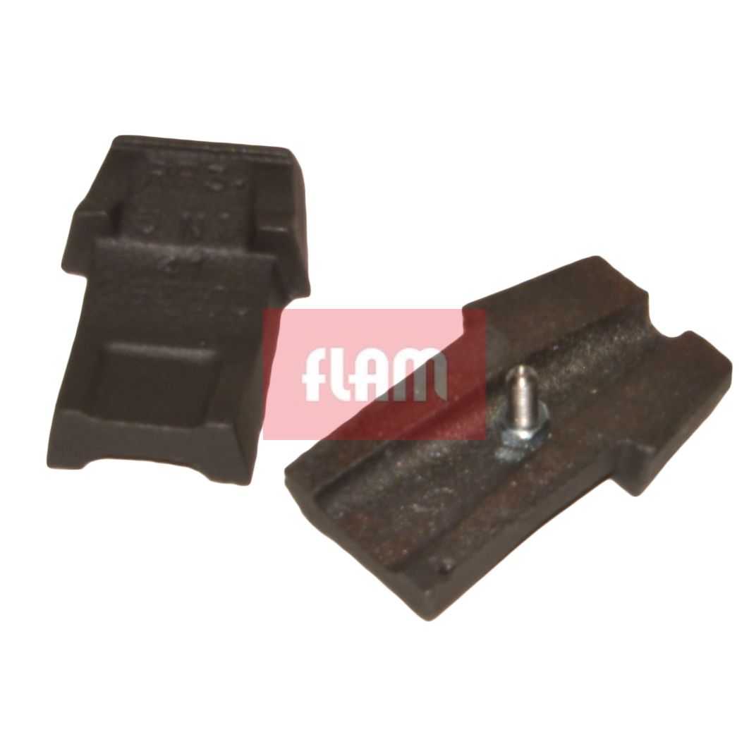 Flam set roosterbouten universeel (2 stuks/ 1 met stelschroef)