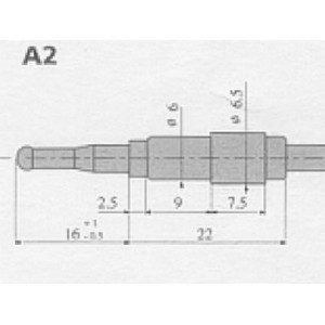 Thermokoppel SIT A2 kop lengte 400 mm M10 draad Pelgrim Roma – Benraad