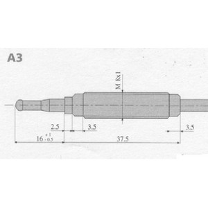 Thermokoppel ttb kabel M8 Dru Sonnet (vervangende set)