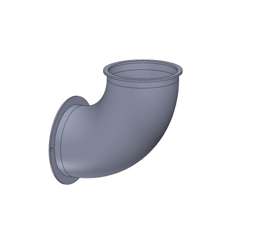 Afdekbocht buitenlucht aansluiting Dik Geurts Bora Corner