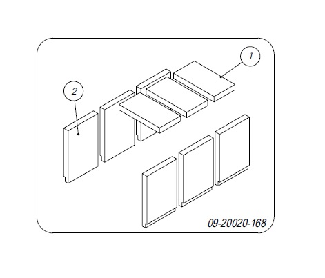 Dovre 300CB vermiculiet bovenplaat*