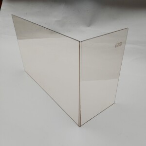 Flam Design 68/45 glasruit model voorzijde en rechts glas met logo