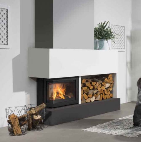 Inbouw - liftdeurhaard hout (onderdelen)