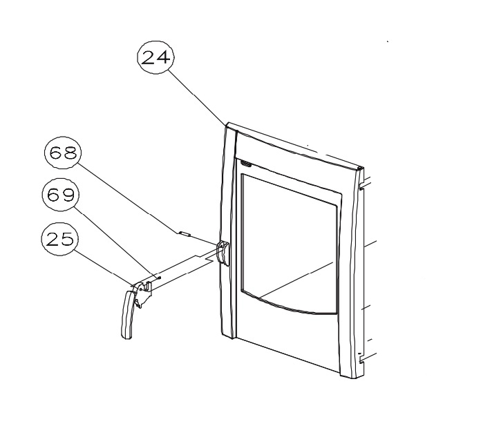 Dovre Astroline 1 deur grendel
