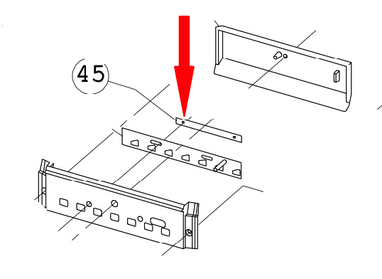 Dovre 350CB geleidingsstrip