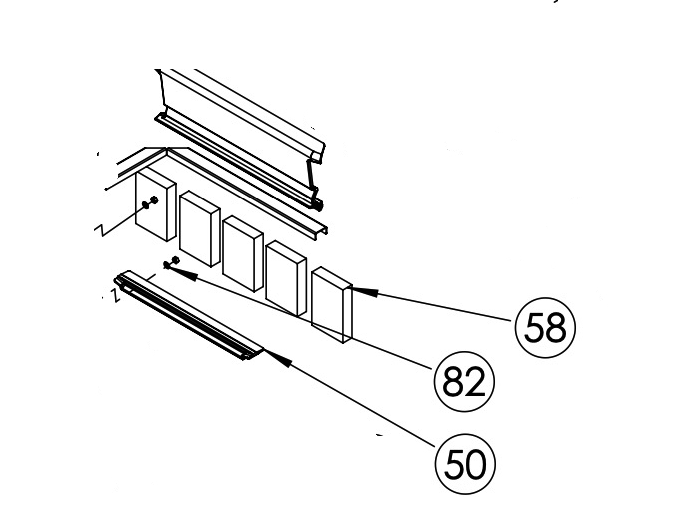 Dovre Tai 45M- 55M – 55C – chamotte steen achterwand