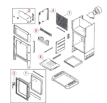 Franco Tambora onderdelen tekening