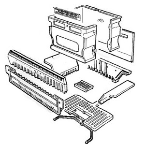Tekening binnenwerk Efel Montana