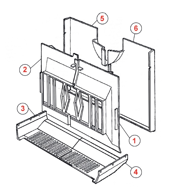 Franco 13.90 – 13.190 – 13.290 onderdelen tekening