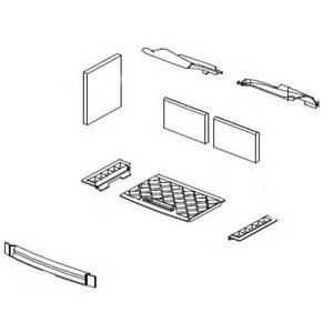 Tekening binnenwerk Dovre 760CB