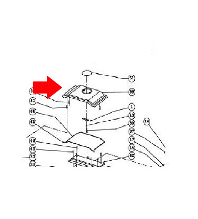 Dovre 750GH – 750GM -bovenplaat