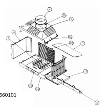 Godin 660 inzethaard onderdelen