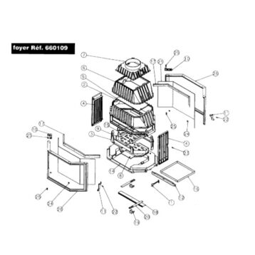Godin 665 inzethaard onderdelen