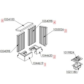 Spartherm Varia 2L-50 / 2L-50h linksopen onderdelen