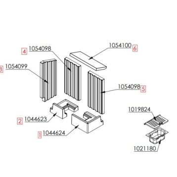 Spartherm Varia 2R-50 / 2R-50h rechtsopen onderdelen