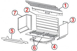 Onderdelen tekening 7783