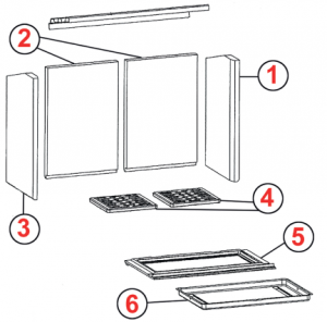 Onderdelen tekening Jaspe