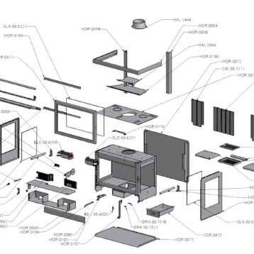 Wanders Oriana onderdelen - model driezijdig glas