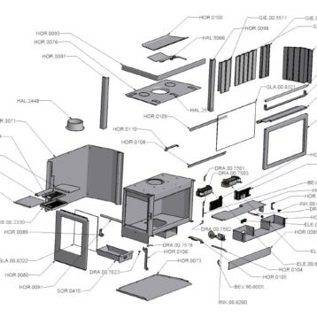 Wanders Oriana onderdelen - model voorzijde en links glas