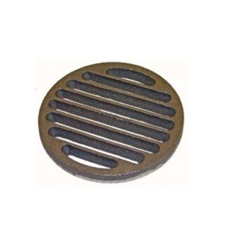 Grondrooster houtkachel rond