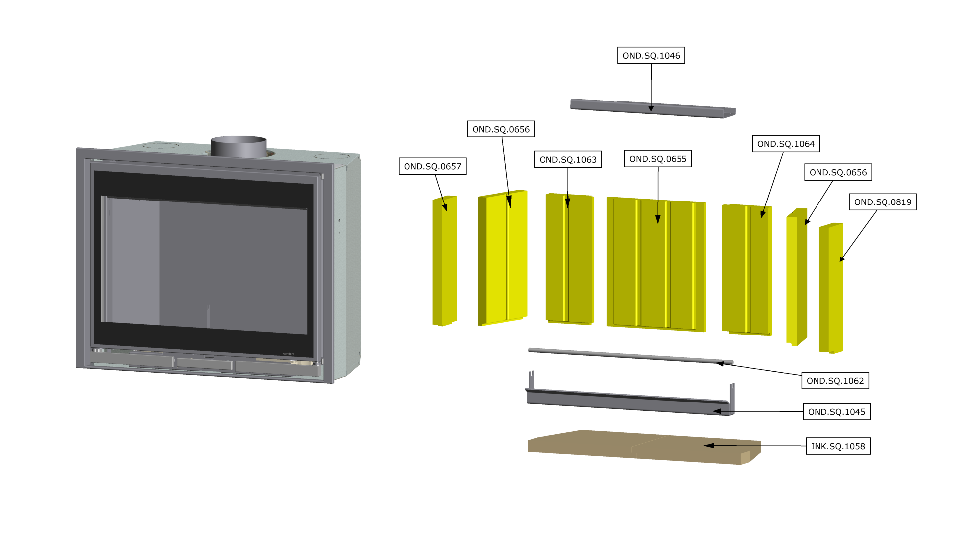 thumbnail_Square 75 front combustion chamber parts